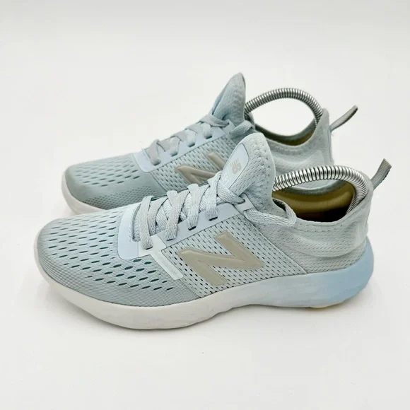 New Balance Women's Sky Blue Athletic Shoes - Picture 3 of 9